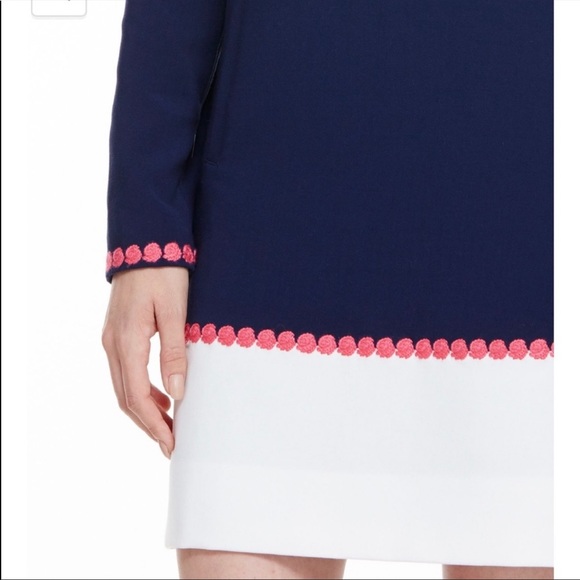 NWT Vineyard Vines Nautica Navy Crepe Color Block Dress size Small - Picture 10 of 13